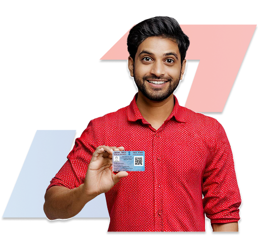 Man using banking services on smartphone